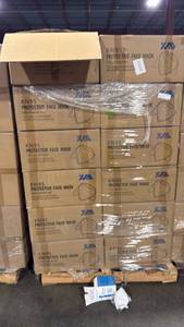 lot 1021 image: Whole pallet KN95 Protective Face Masks Bulk Pallet (900 cases in a box, 18 cases) 27,000 total masks h