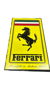 lot 4846 image: Ferrari Prancing Horse Large Display Sign 20x34 - Retail $150