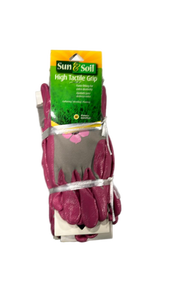 lot 5005 image: Sun & Soil High Tactile Grip Garden Gloves set of 12 - Retail $8