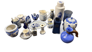 lot 4867 image: Blue and White Ceramic Collection - Retail $75