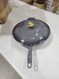 lot 1387 image: Tramontina Bestow Enameled Cast Iron Skillet with Lid, 12-inch Frying Pan,