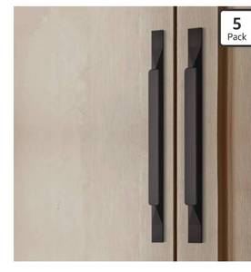 lot 1388 image: Kitchen Cabinet Pulls - Black Cabinet Handles - 4 Pack Long Cabinet Hardware for Drawers Dresser Furniture Pulls (18.9 inches Hole Center - 23.62 inches Length)