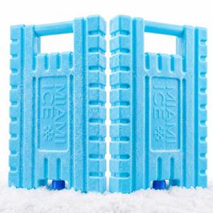 lot 1405 image: Miami Ice XL Reusable Ice Packs for Cooler (12x9) - Replaces 14 lbs of Ice, Stays Cold up to 96 Hours, BPA-Free, Built-in Handle, Large Frozen Cooler Ice Packs - 2 Pack
