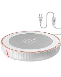 lot 1423 image: HouseGem Large Candle Warmer Plate - Coffee Cup Mug Warmer for Desk, Candle Melter, Electric Mug Heater for Beverages, Milk & Tea, Coffee Accessories Ideal Gifts Keep Cup Warm (White)