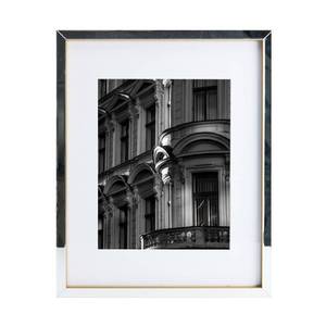 lot 1441 image: Home Accents 17X21 inch Mirrored Frame 16X20 Matted To 11X14 Picture  Gold