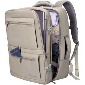 lot 1444 image: BALEINE Travel Backpack for Women Men, Large Sturdy Carry On Laptop Backpack Gifts for Business, Casual, Weekender, Hiking (Large, Khaki)