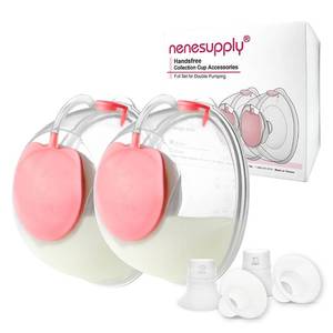 lot 1469 image: Nenesupply Handsfree Wearable Breastmilk Collection Cara Cups Caracups Compatible with Spectra S1 S2 9 Plus Lansinoh Breast Pumps 24mm Silicone Flanges Replacement Spectra Pump Parts 19 21mm Inserts