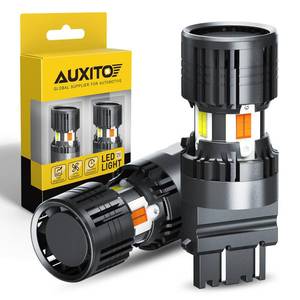 lot 1478 image: AUXITO Latest CANBUS 3157 Switchback LED Bulbs 3057 3457 4157 Dual Color AmberWhite Anti Hyper Flash Built-in Resistor Error Free Turn Signal Lights and DRLParking Lights, Pack of 2