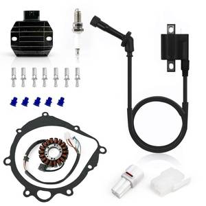 lot 1486 image: Regulator Rectifier Ignition Coil Stator Magneto Cover Gasket Spark Plug For Suzuki Quadsport Z400 LTZ400 2003-2008 Quadsport Z400 LTZ400Z 2004 2008 33410-09F00 32101-07G00 32800-05F20 11483-07G00