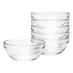 lot 1514 image: Iyulania 8.5 oz Clear Glass Bowl, Small Prep Bowls for Prepping Ingredients, Dishwasher and Microwave Safe, Stackable, Set of 6