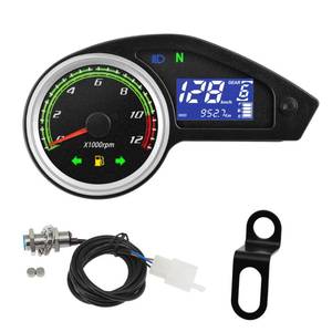 lot 1515 image: MAIMEIMI Motorcycle Speedometer Gauge Digital Speedometer for Motorcycle LCD Gauge Cluster MPH Dashboard Speedo Meter with Tach, Odo, Oil Level, Gear