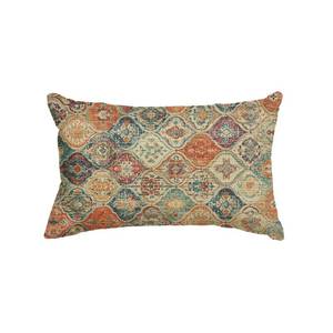 lot 1517 image: AVOIN colorlife Moroccan Trellis Chinoiserie Throw Pillow Cover, 12 x 20 Inch Oriental Boho Farmhouse Cushion Case Decoration for Sofa Couch Living Room Bedroom Home Decor