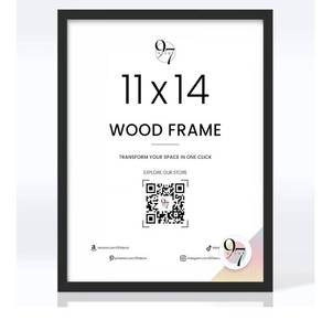 lot 1538 image: 97 Decor 11x14 Black Frame - Black 11x14 Picture Frame Wood pack of 3