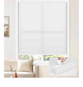 lot 1540 image: LazBlinds Cordless Cellular Blinds, No Drill Light Filtering Honeycomb Shades for Indoor Windows, Insulated UV Protection Cellular Shades, Easy Inside Mount, 25 W x 72 H, White