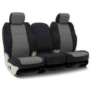 lot 1558 image: Coverking Custom Fit Seat Cover Designed for Select Nissan Models 1 Row, Neosupreme Fabric, Gray with Black Sides
