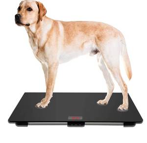 lot 1568 image: Pet Scale for Large Dog, Dog Scale 31.5X 19.7 Inches, Veterinary Scale with Non-Slip Mat, Animal Scale Platform, Weight Capacity Up to 220lbs, Accuracy 10g, with TareHold, Size L, Black