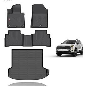 lot 1576 image: KELCSEECS� Floor Mats & Cargo Liner for 2026 Kia Sportage(Not Fit Hybrid) All Weather Car Mats Trunk Mat Kia Sportage Floor Mats Accessories Black