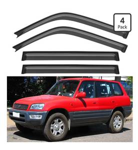 lot 1579 image: Window Visors Rain Guards for 1996 1997 1998 1999 2000 Toyota RAV4, Out-Channel Window Vent Wind Deflectors Visors Shades for 96 97 98 99 00 Toyota Rav4