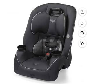 lot 1587 image: Cosco Kids Easy Elite Slim All-in-One Convertible Car Seat, Grey Glyphs
