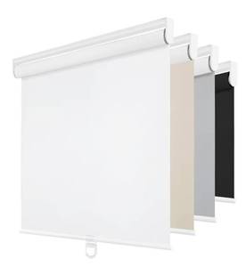 lot 1599 image: ChrisDowa Cordless Blackout Roller Shades for Windows, Thermal Insulated UV Protection Pull Down Shades, Total Blackout Window Blinds for Home, Office, Bedroom, Door (34 W x 72 H, White