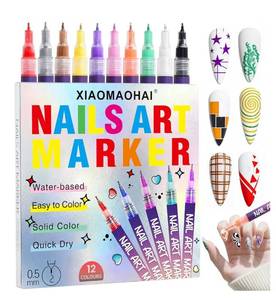 lot 1622 image: Nail Art Markers,Nail Art Pens For Kids Girls