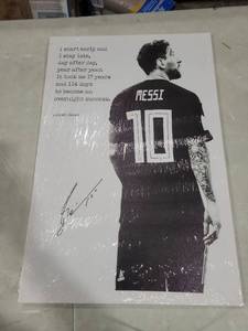 lot 1666 image: 16x24 Messi Canvas