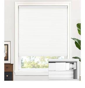lot 1667 image: LazBlinds Cordless Cellular Shades, No Tools No Drill Light Filtering Honeycomb Shades Pleated Blinds for Windows, 24 W x 36 H, White