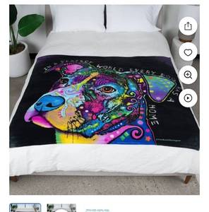 lot 1692 image: Dawhud Direct Colorful Dog Fleece Blanket for Bed, 50 x 60 Dean Russo II Dog Fleece Throw Blanket for Women, Men and Kids - Super Soft Plush Dog Blanket Throw Plush Blanket for Dog Lovers