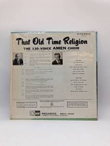 The Old Time Religion vintage record