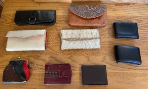 lot 27 image: Lot of Wallets and Small Cases  Assorted Styles and Materials