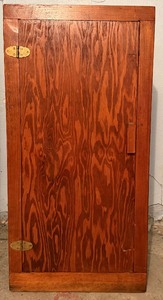 lot 5 image: Rustic Wooden Cabinet  Storage Cupboard