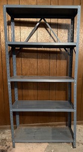 lot 47 image: Metal Storage Shelving Rack