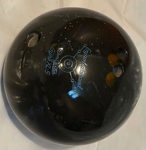 lot 66 image: Vintage AMF Lynne Saddlemire Bowling Ball  6 lb 5 oz