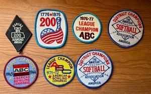 lot 114 image: Vintage Sports Patches Bowling & Softball