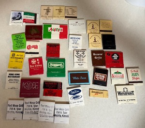 lot 17 image: Vintage Wichita & Restaurant Advertising Matchbook Collection