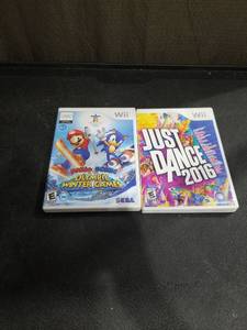 lot 1263 image: Nintendo Wii Games Bundle - Mario & Sonic Olympic Winter Games and Just Dance 2016