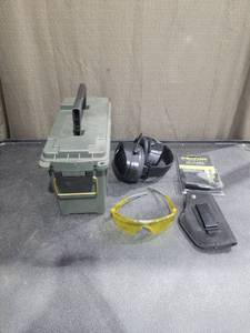 lot 1267 image: Shooting Range Safety Equipment Bundle with Carrying Case