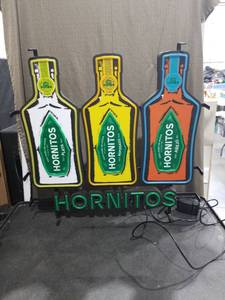 lot 3606 image: Hornitos Tequila LED Neon Bar Sign For Parts or Repair Only