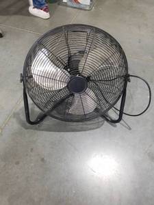 lot 3612 image: Industrial Floor Fan with Metal Cage