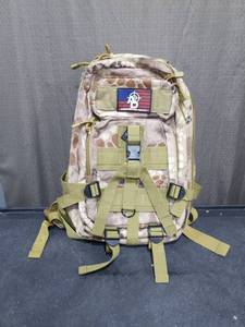 lot 3626 image: Ammunition Depot Military Tactical Backpack Desert Camouflage