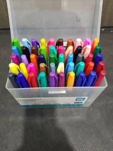 lot 3629 image: Pen Gear Permanent Markers Set with Storage Case
