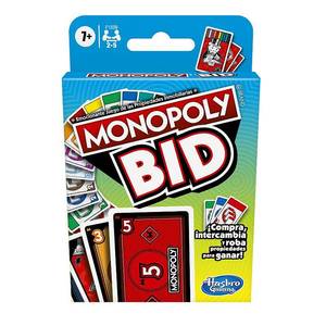 lot 3689 image: Monopoly Bid Game  Quick-Playing Card Game For Families and Kids Ages 7 and Up