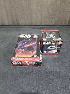 lot 3714 image: LOT OF 2 STAR WARS PUZZLES