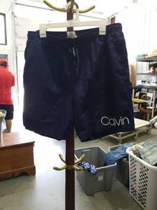 lot 3732 image: Calvin Klein Navy Blue Swim Shorts Size XL