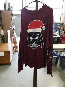 lot 3740 image: Mens Disney 100 Star Wars Pullover Sweater - Maroon XXL