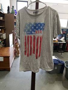 lot 3743 image: EXC Extreme Concepts USA Flag Graphic T-Shirt XL