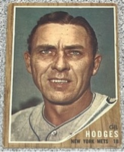 lot 114 image: 1962 Topps Baseball Card #85 - Gil Hodges New York Mets