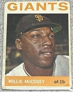 lot 123 image: 1964 Topps Baseball Card #350 - Willie McCovey