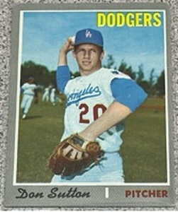 lot 141 image: 1970 Topps Baseball Card #622 - Don Sutton