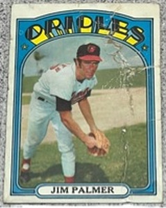 lot 147 image: 1972 Topps Baseball Card #270 - Jim Palmer Baltimore Orioles